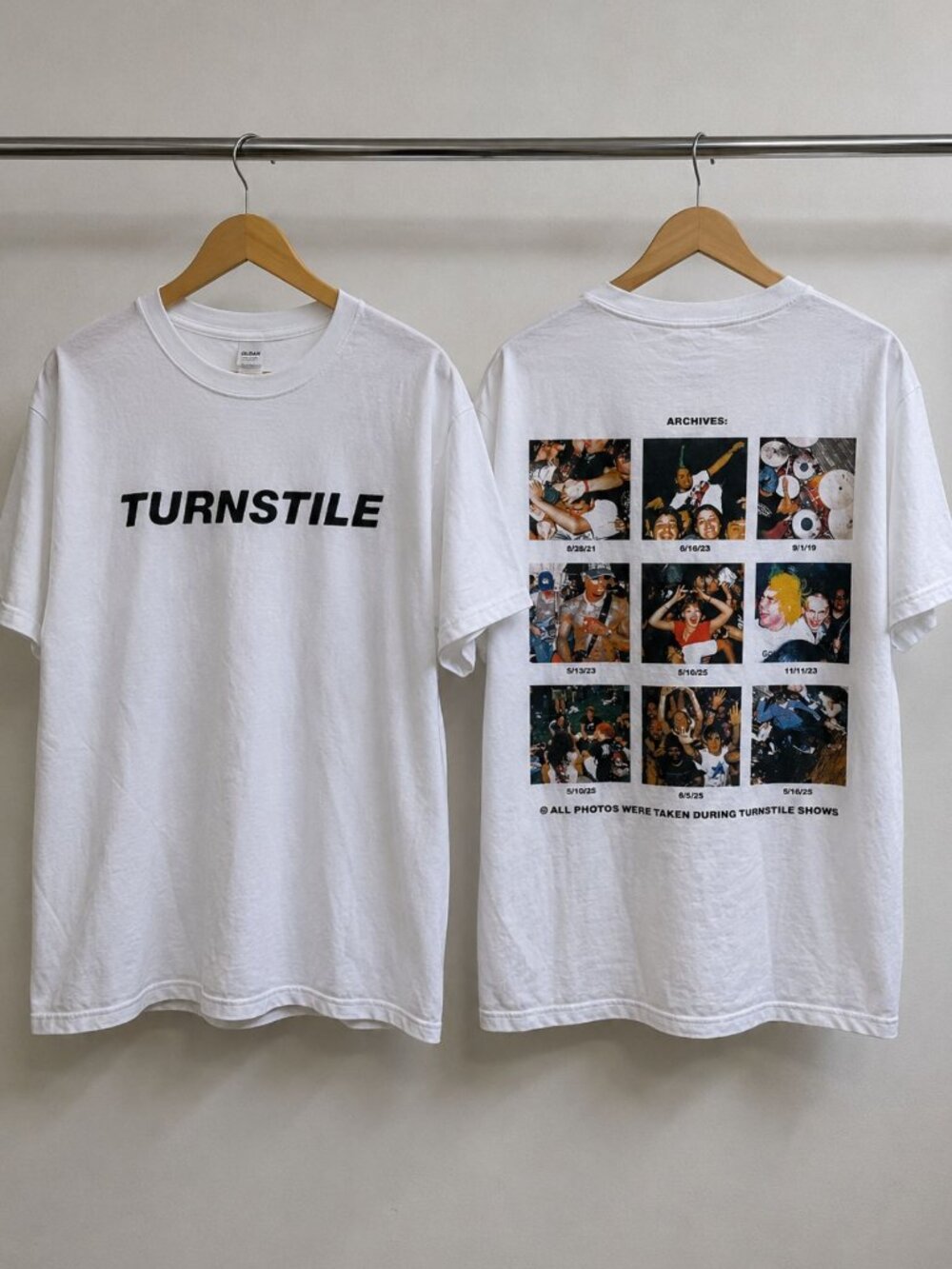 Turnstile Archives Concert Photo Graphic Tee White